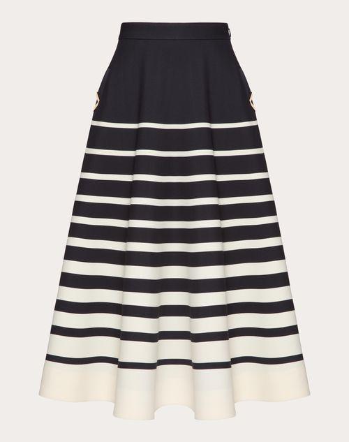 VALENTINO ROOMVIEW CREPE COUTURE MIDI SKIRT  Product Image