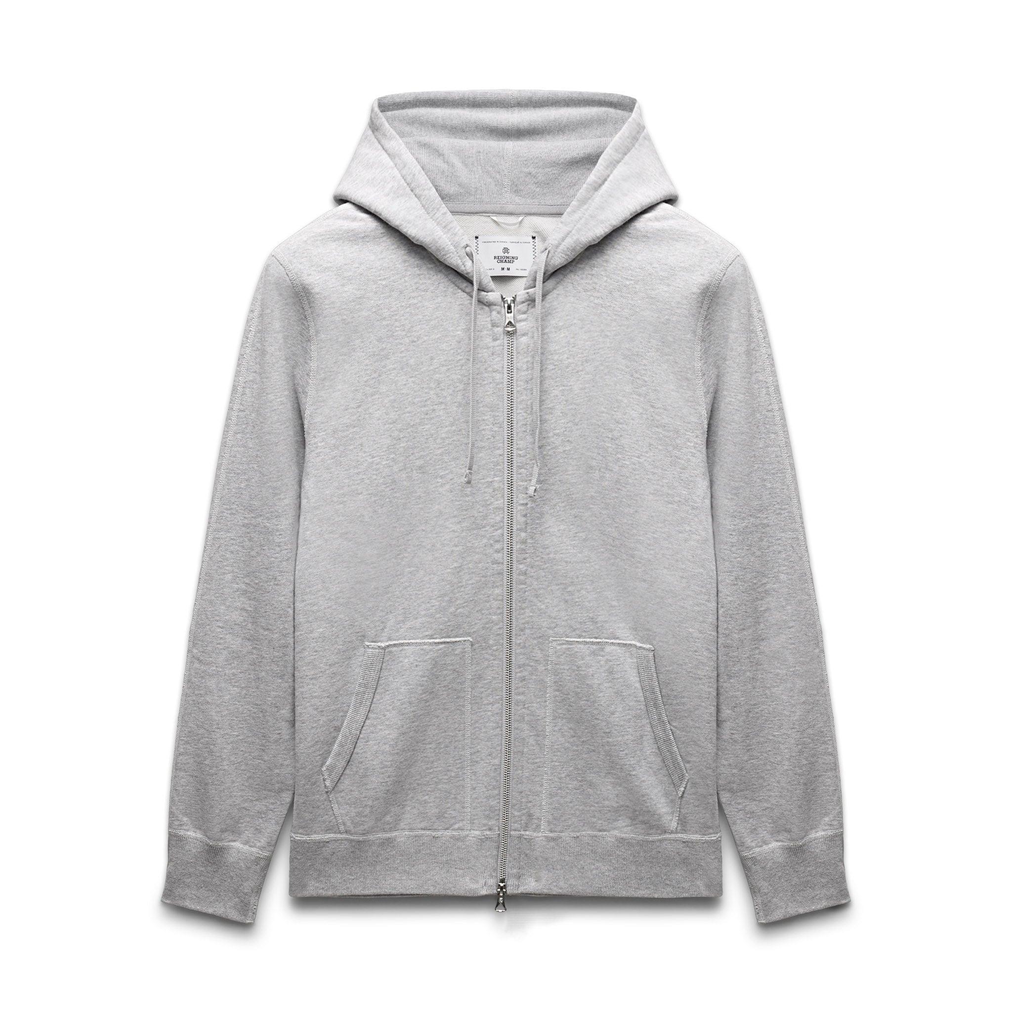 Midweight Terry Slim Zip Hoodie Male Product Image