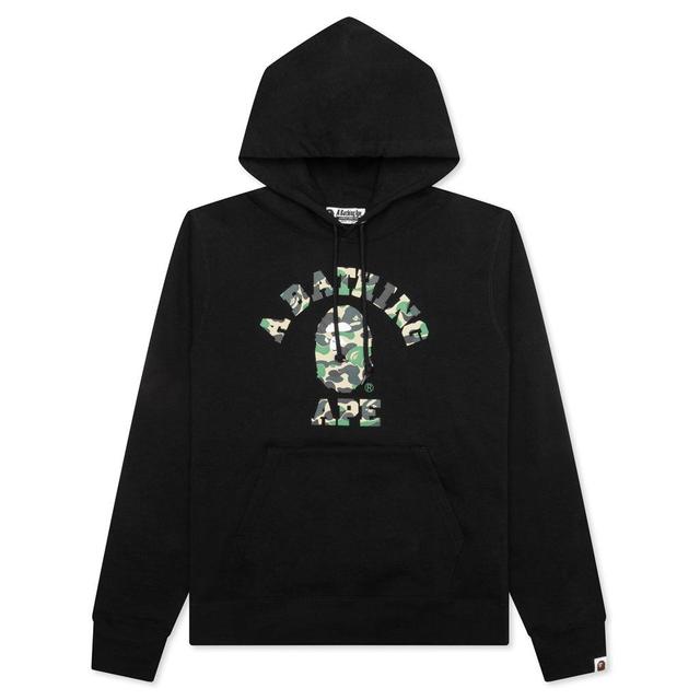 Abc Camo College Pullover Hoodie - Black Male Product Image