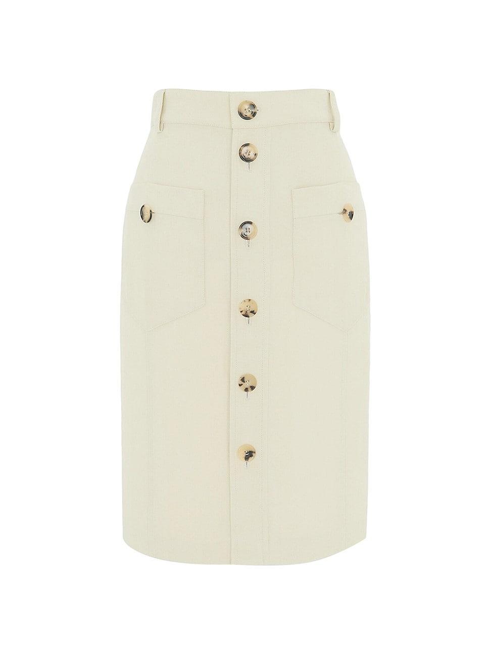 Womens Saharienne Mini Skirt in Canvas Product Image