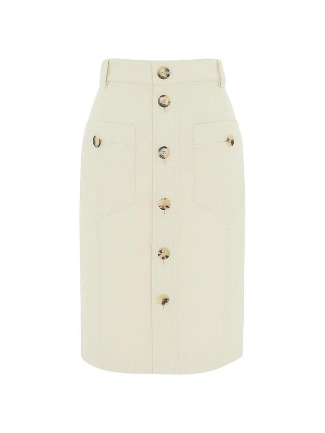 Womens Saharienne Mini Skirt in Canvas Product Image