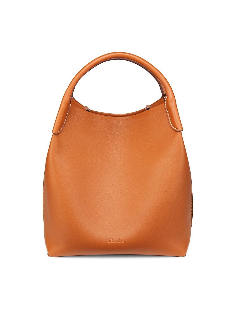 Womens Bale Large Rounded Leather Bag Product Image