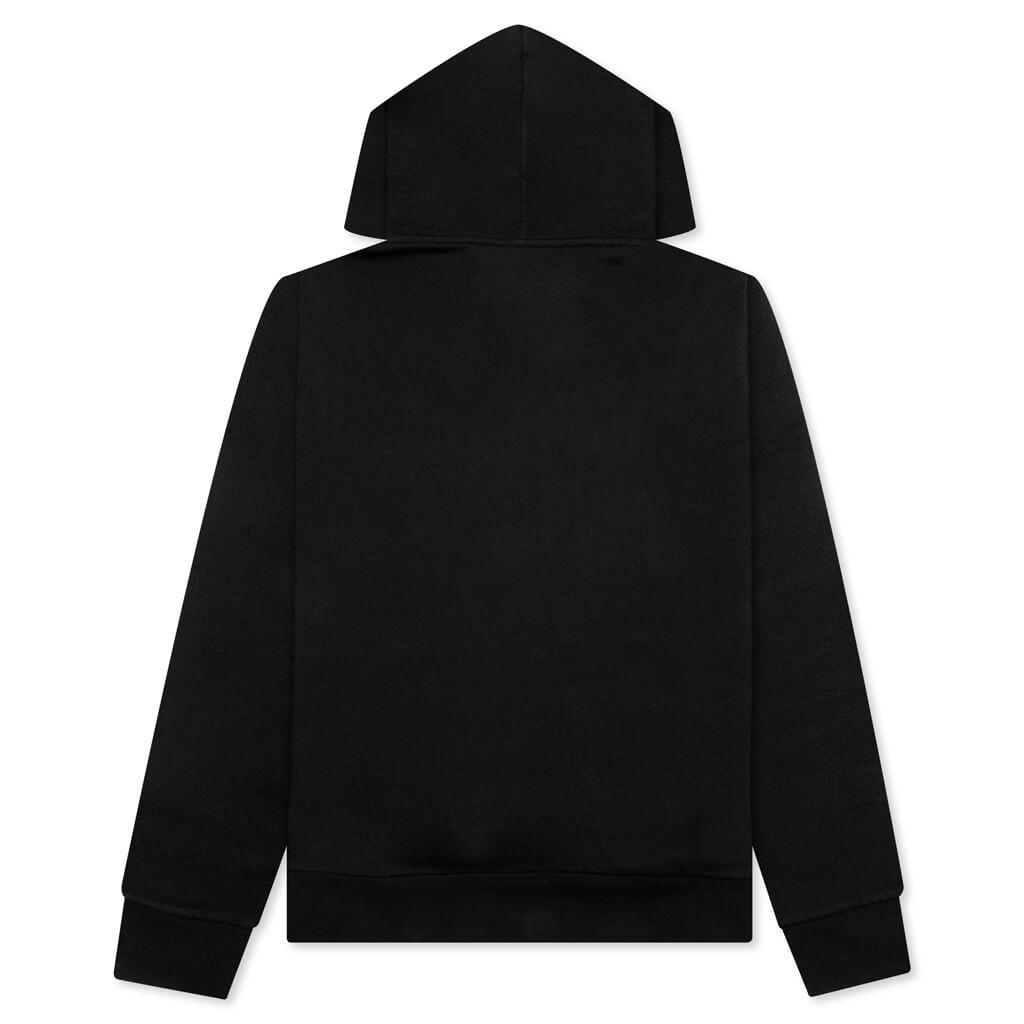 Logo Embroidery Hoodie - Black Male Product Image