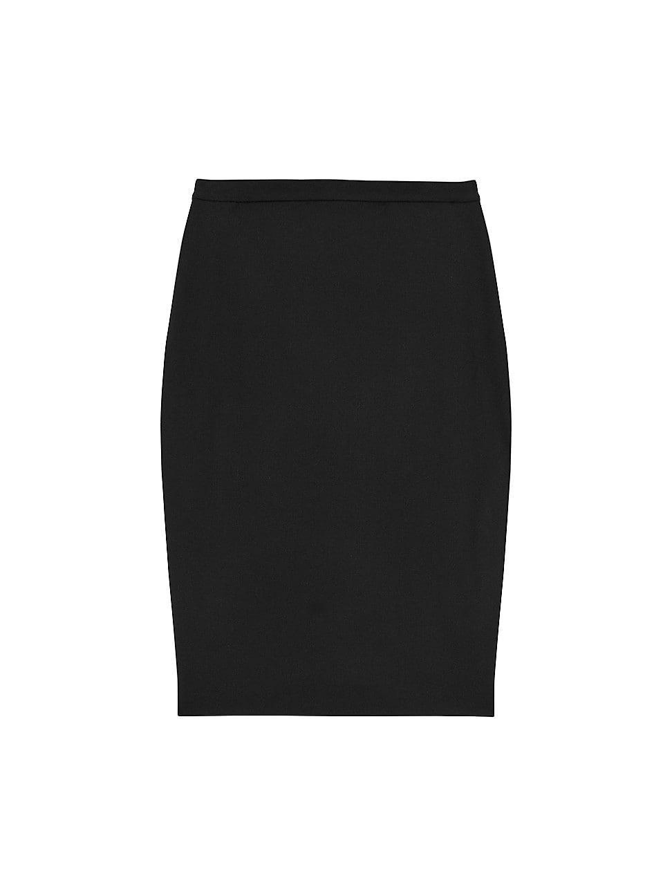 Womens Wool Slim Pencil Skirt product image