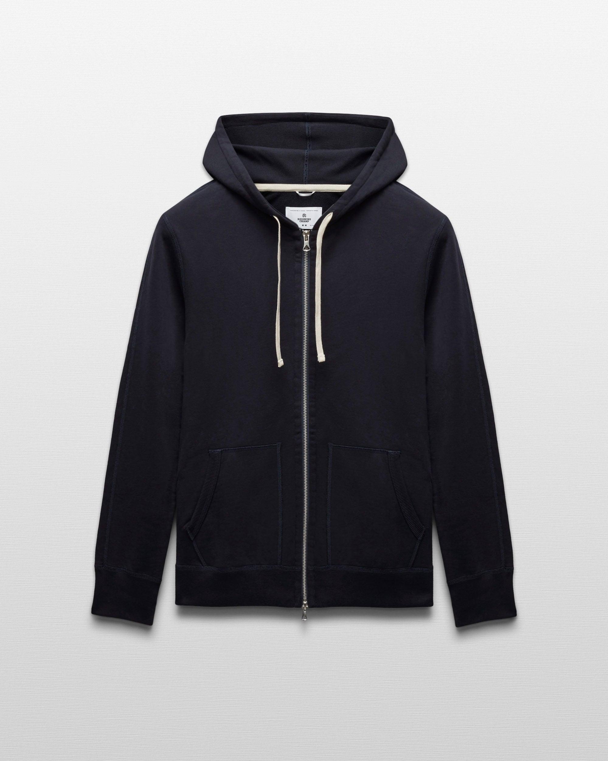 Midweight Terry Slim Zip Hoodie Male Product Image