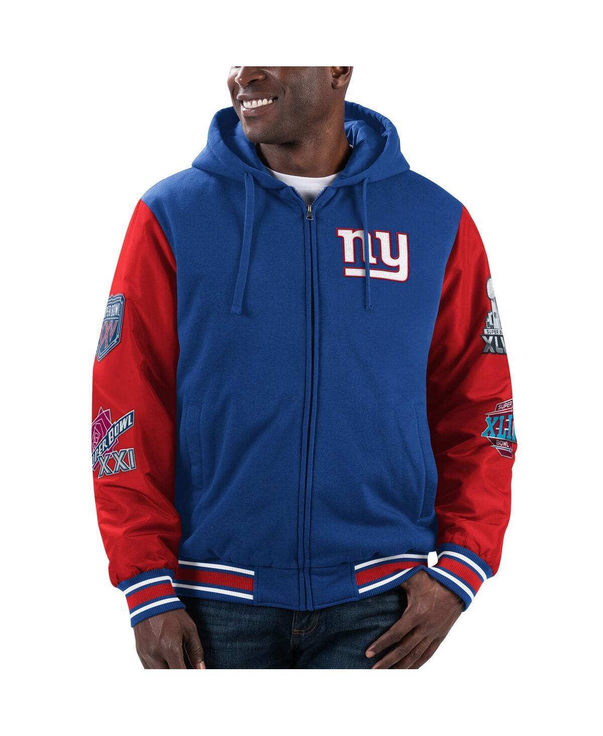 Mens G-iii Sports by Carl Banks Royal New York Giants Player Option Full-Zip Hoodie Jacket - Royal Product Image