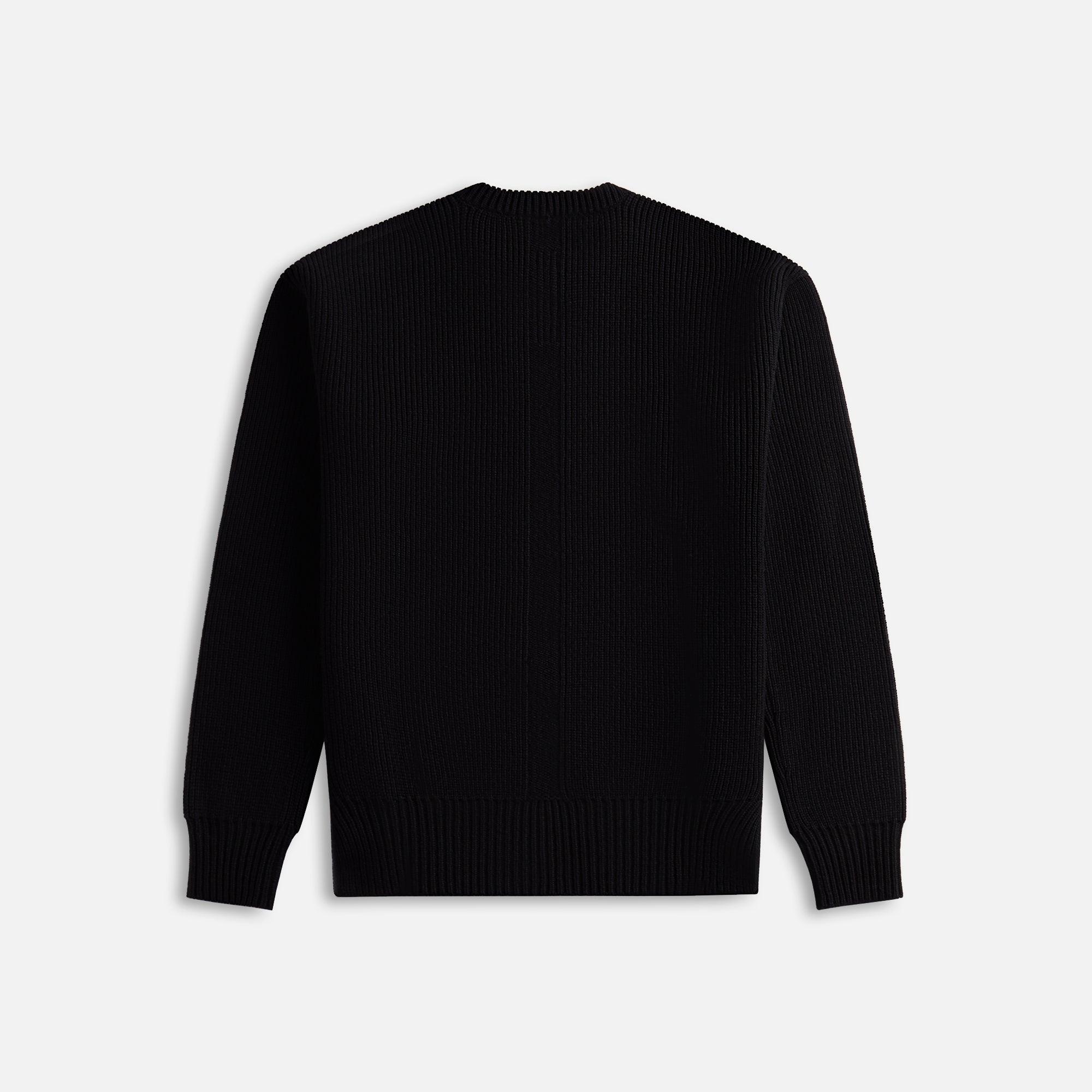 Rick Owens Fisherman Round Neck - Black Male Product Image