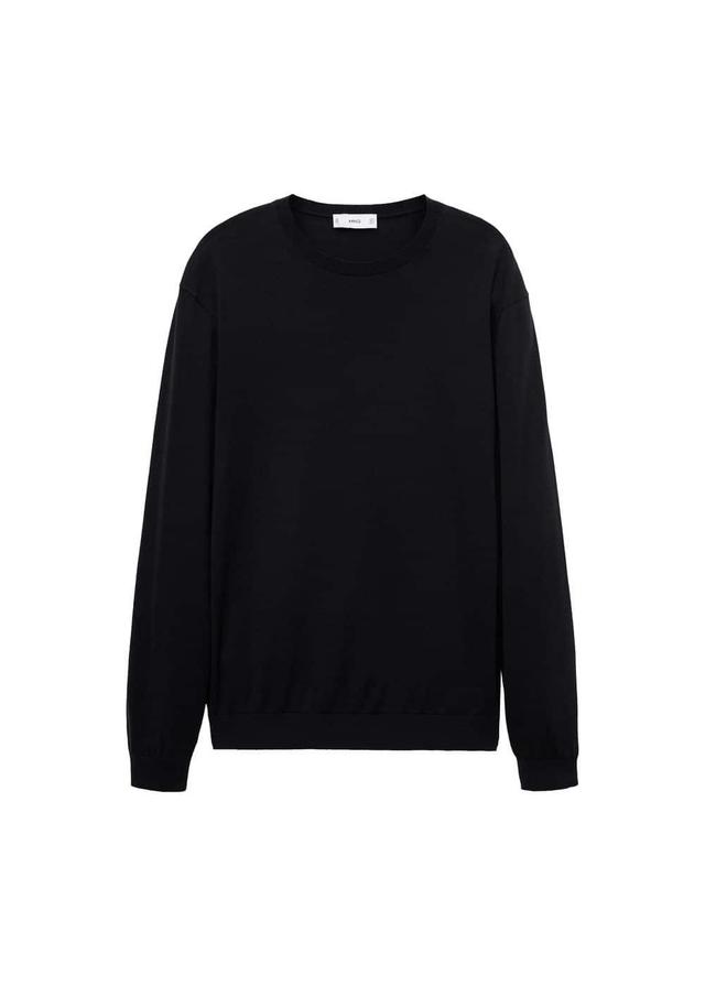 MANGO MAN - 100% cotton fine-knit sweater dark navyMen Product Image