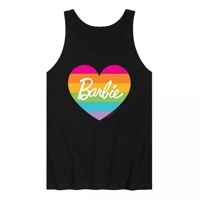 Mens Barbie Pride Heart Tank Top Med Grey Product Image