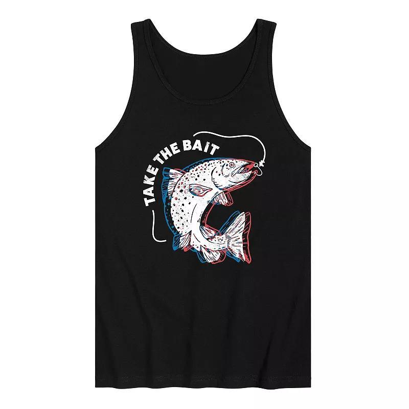 Mens Take The Bait Fish Graphic Tank Top Product Image