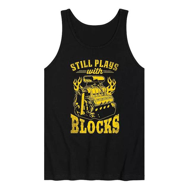 Mens Still Plays With Blocks Tank Top Product Image