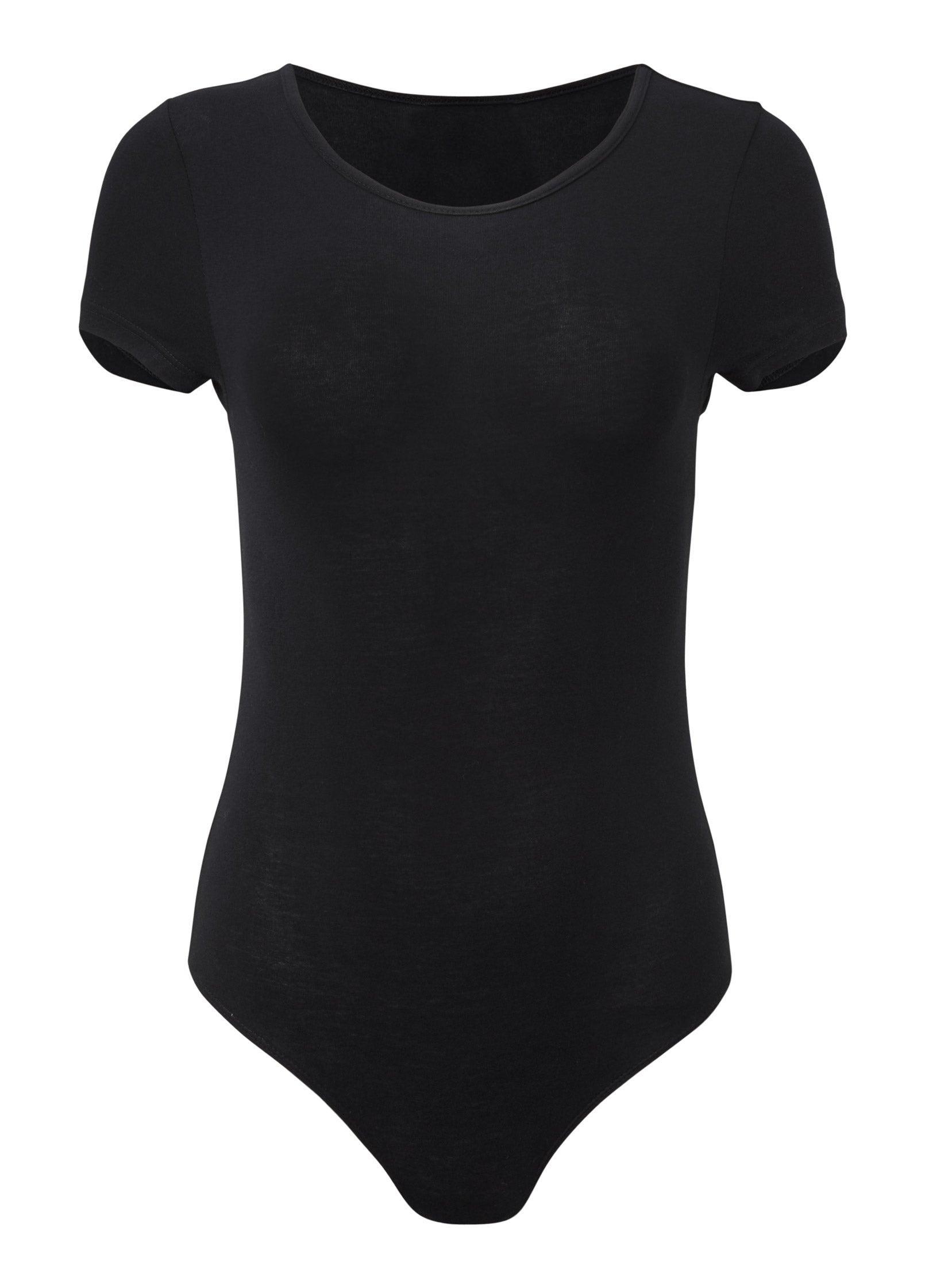 Ribbed Bodysuit - Black Product Image