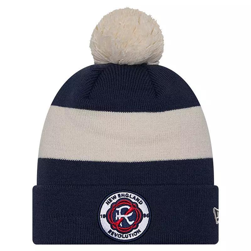 Mens New Era New York City FC 2024 Kick Off Collection Cuffed Knit Hat with Pom, Blue Product Image