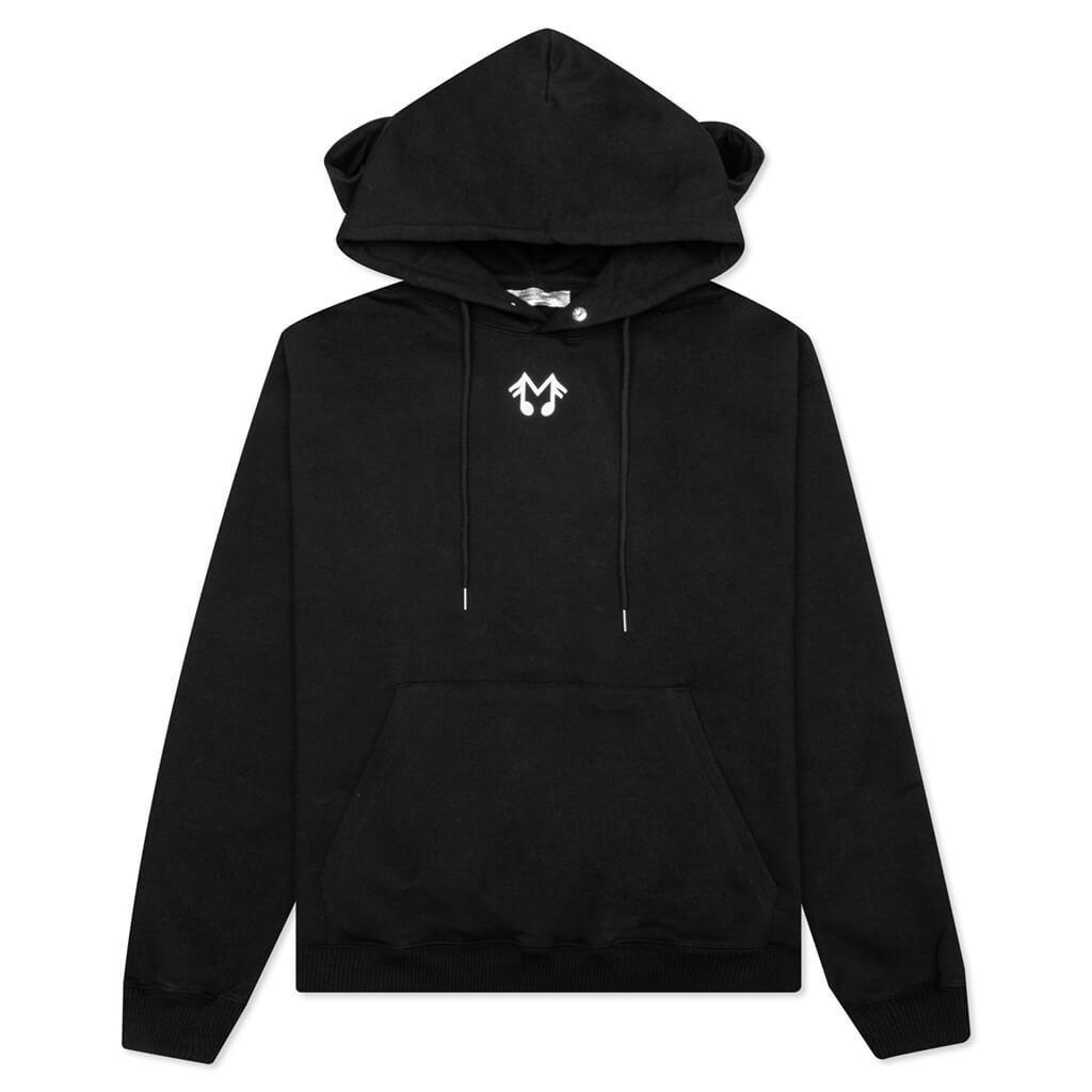 M-Logo Micro Hooded Sweatshirt - Black Male Product Image