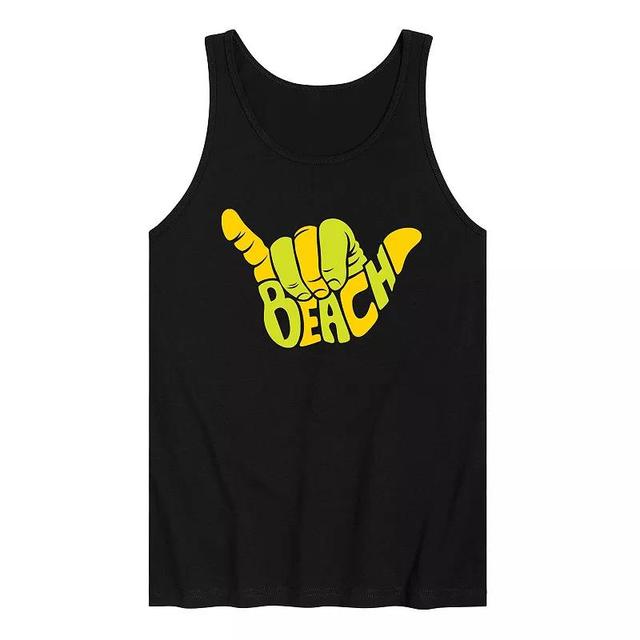 Mens Beach Aloha Hand Gesture Tank Top Product Image