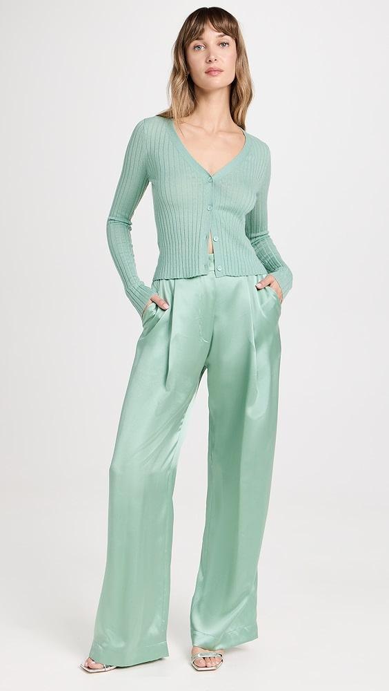 Sablyn Pleated Silk Pants | Shopbop Product Image