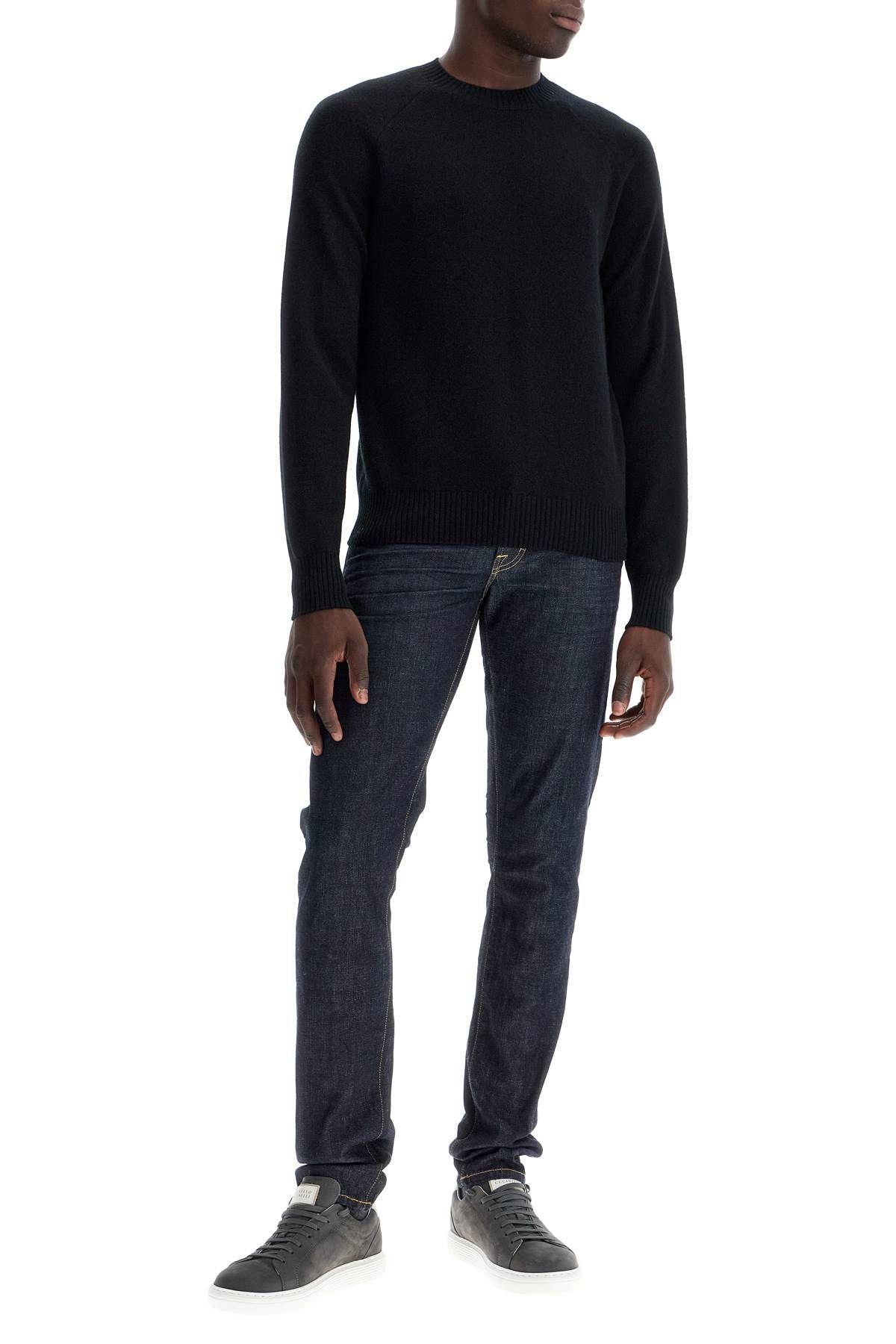 TOM FORD Crewneck Wool And Cashmere Pul In Black Product Image