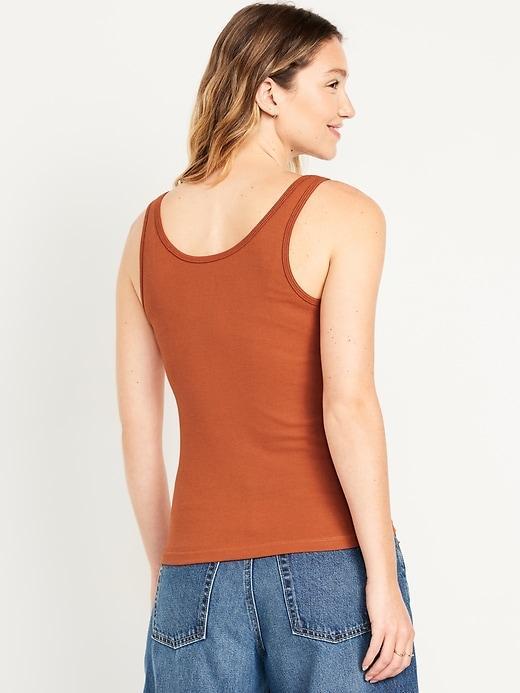 Rib-Knit First Layer Tank Top Product Image