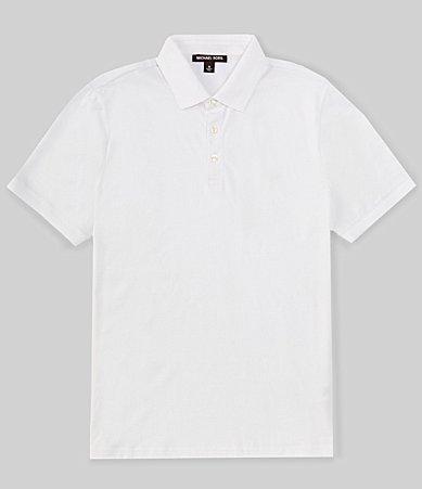 Michael Kors Mercerized Pima Cotton Modern Fit Short Sleeve Polo Shirt Product Image