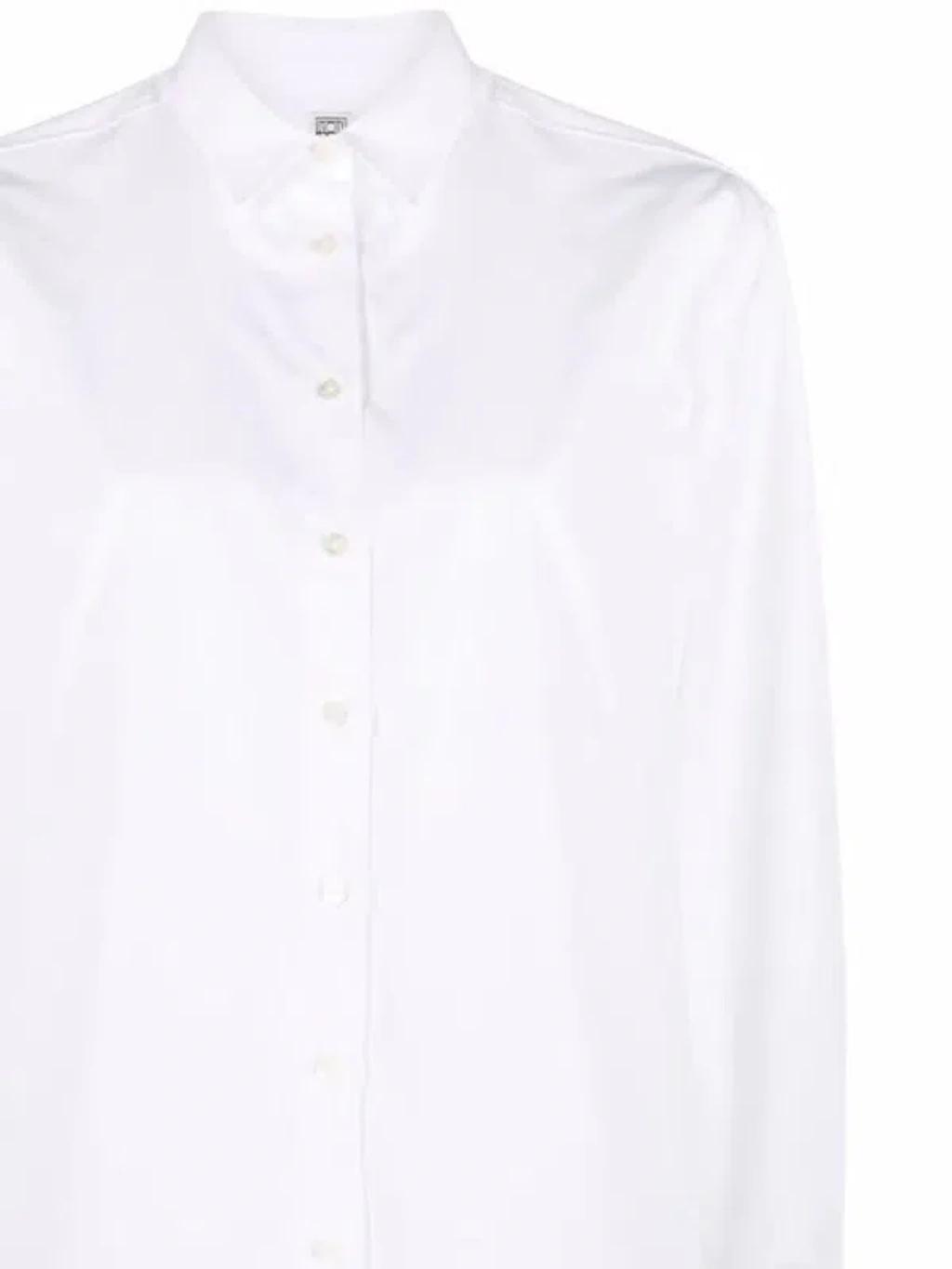 Organic Cotton Shirt In White Product Image