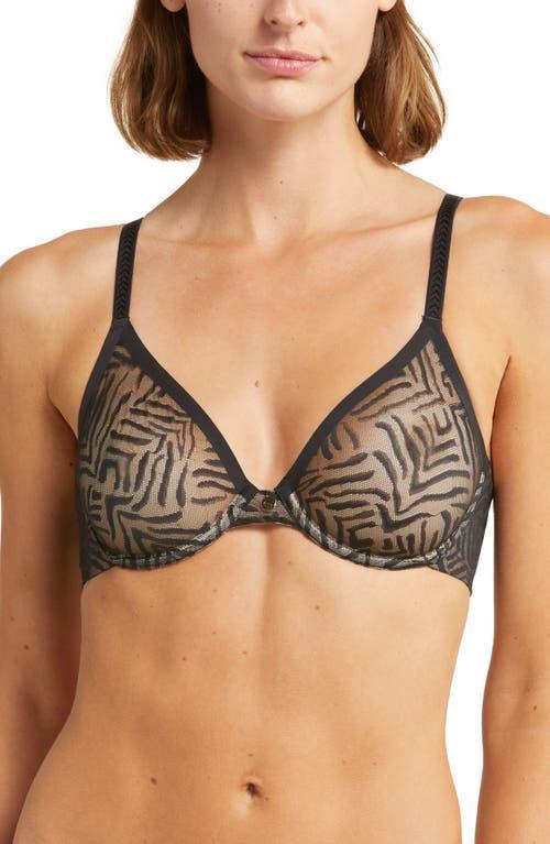 Womens Graphic Allure Molded Mesh Underwire Bra Product Image