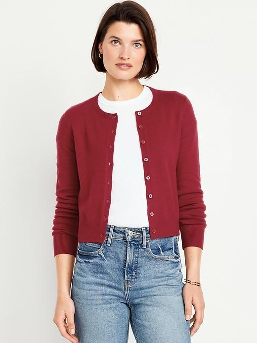 SoSoft Crop Cardigan Sweater Product Image