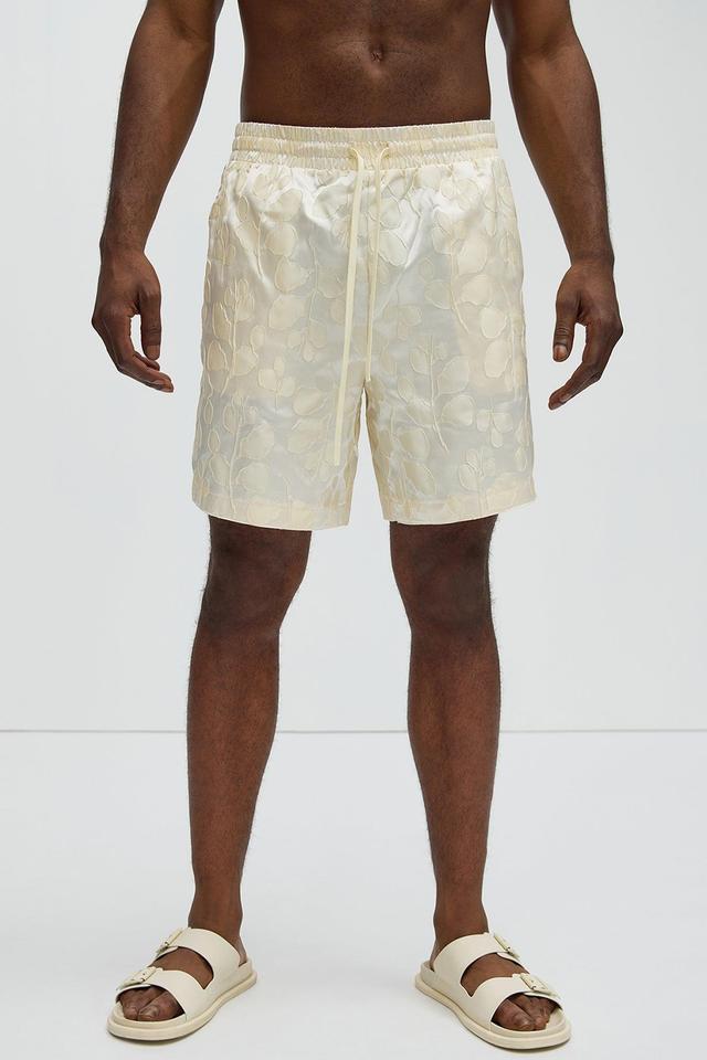 Fenno Jacquard Shorts - Off White Product Image