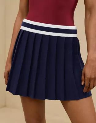 Aerie Pleated Sweater Mini Skirt Product Image