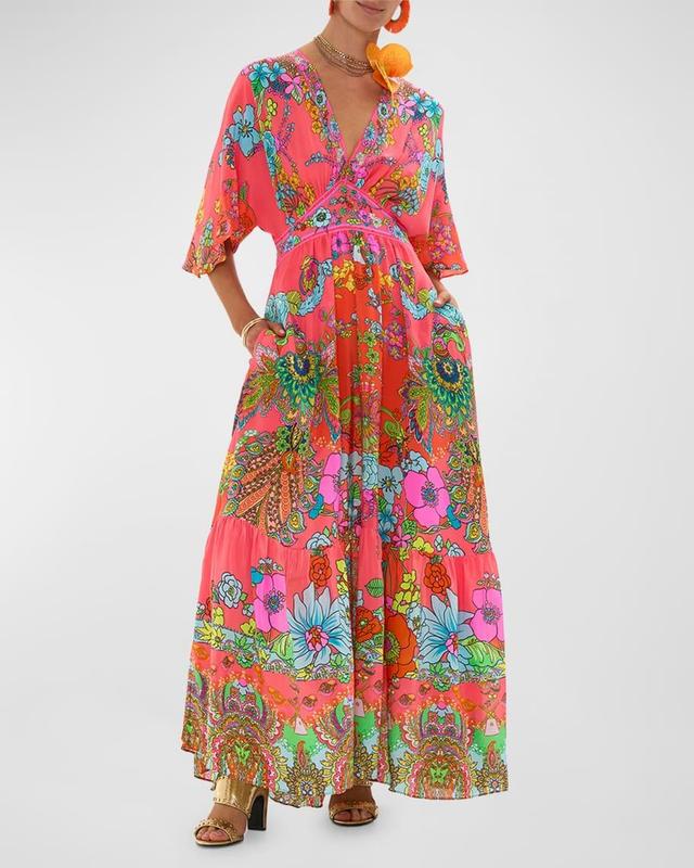 Windmills and Wildflowers Waisted Maxi Dress  Product Image