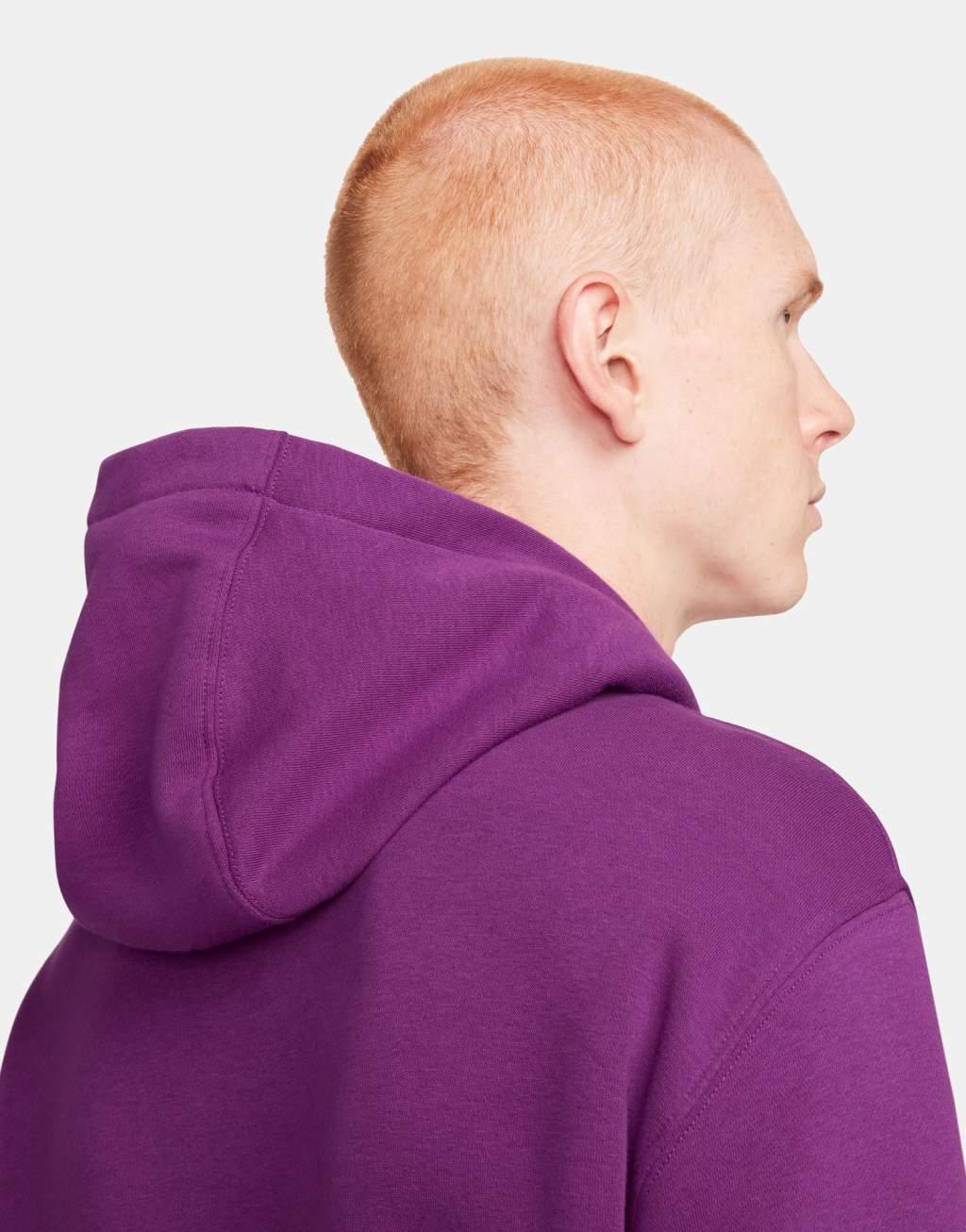 Nike Club unisex hoodie in viotech purple Product Image