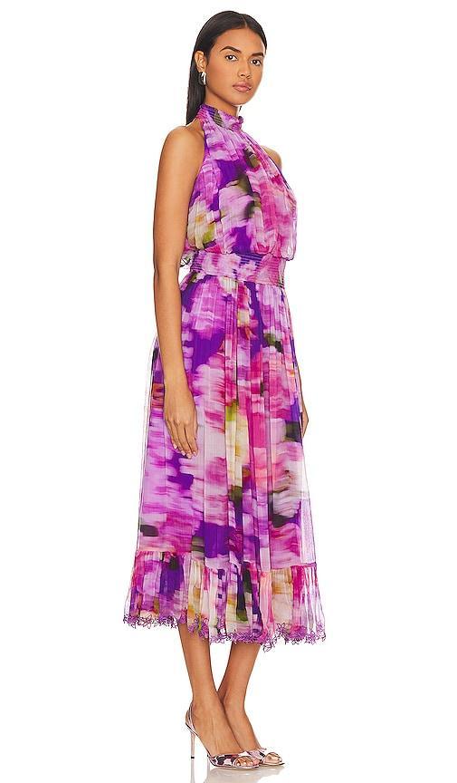 HEMANT AND NANDITA Midi Dress in Purple. Product Image