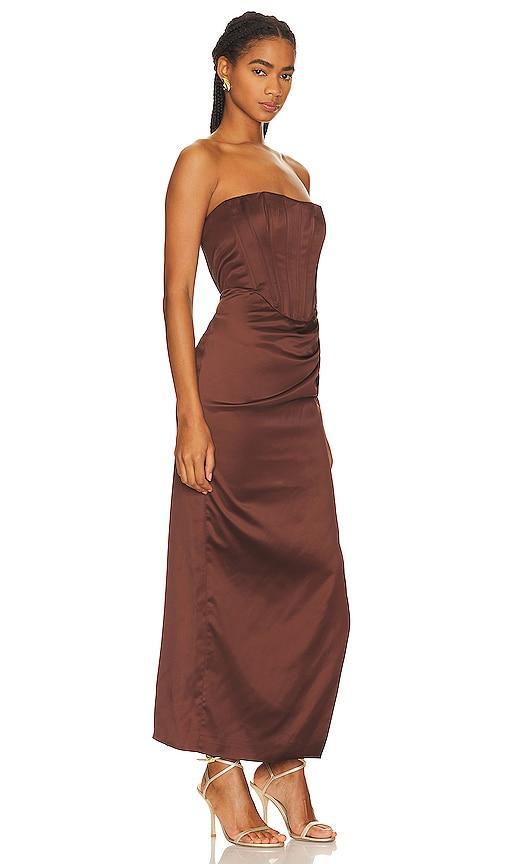 Bardot Everlasting Corset Strapless Satin Gown Product Image