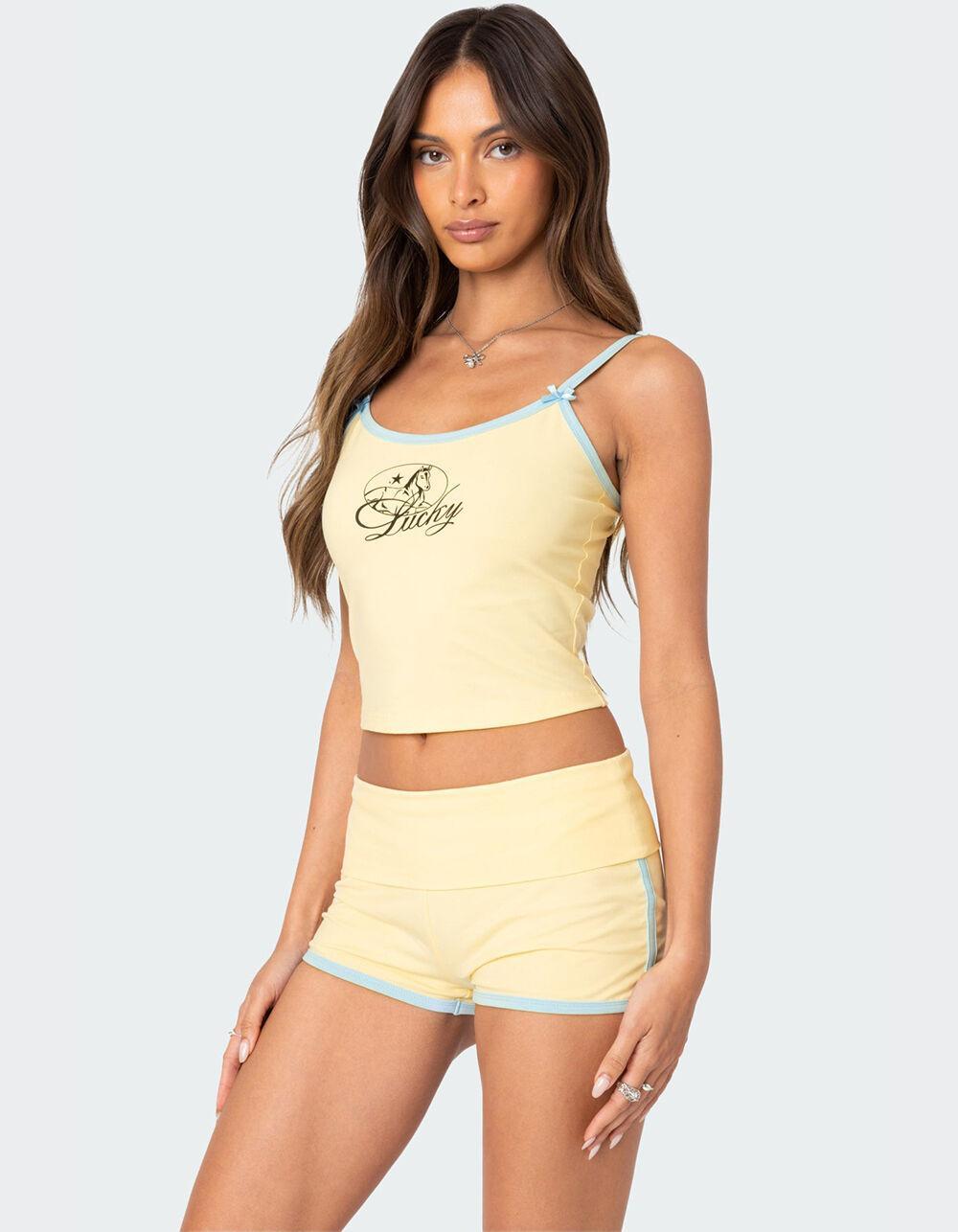 EDIKTED Lucky Contrast Tank Top Product Image