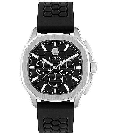 PHILIPP PLEIN Spectre Chronograph Silicone Strap Watch, 44mm Product Image