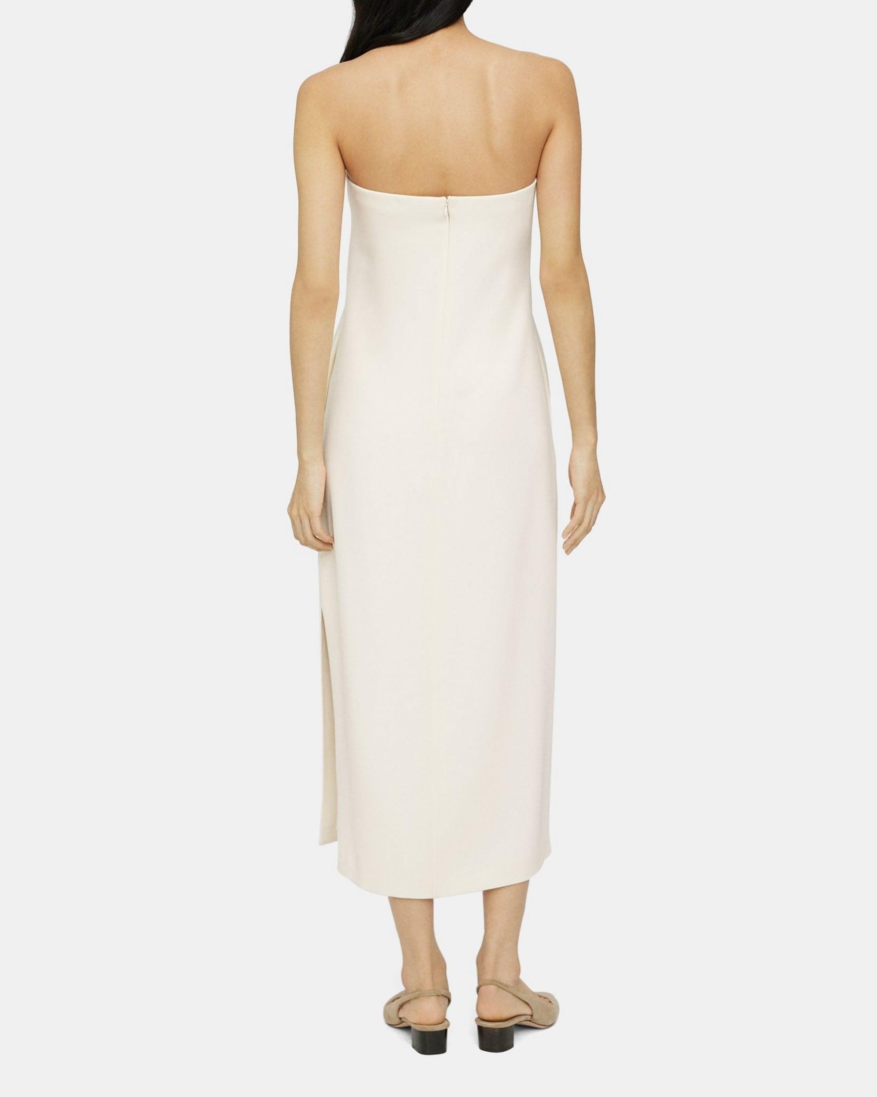 Strapless Dress in Crepe Product Image