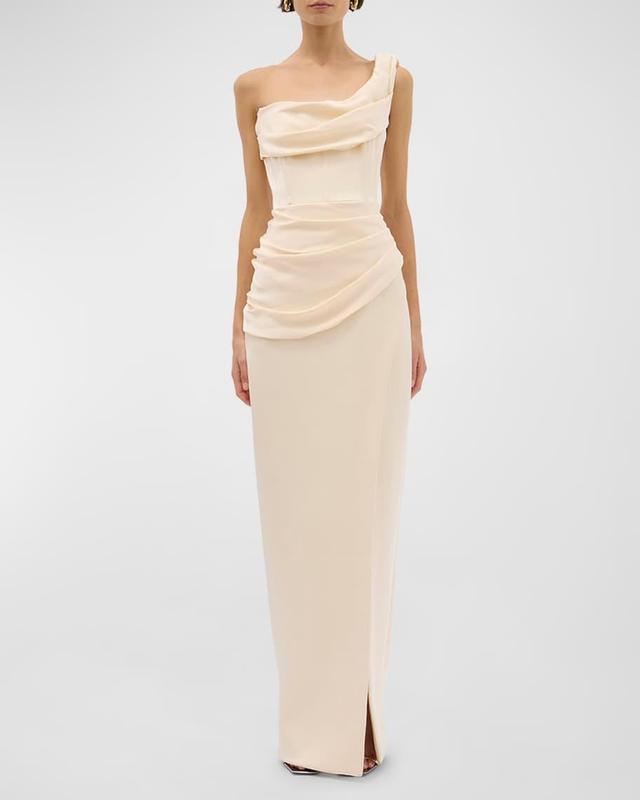 Duke Draped One-Shoulder Gown Product Image