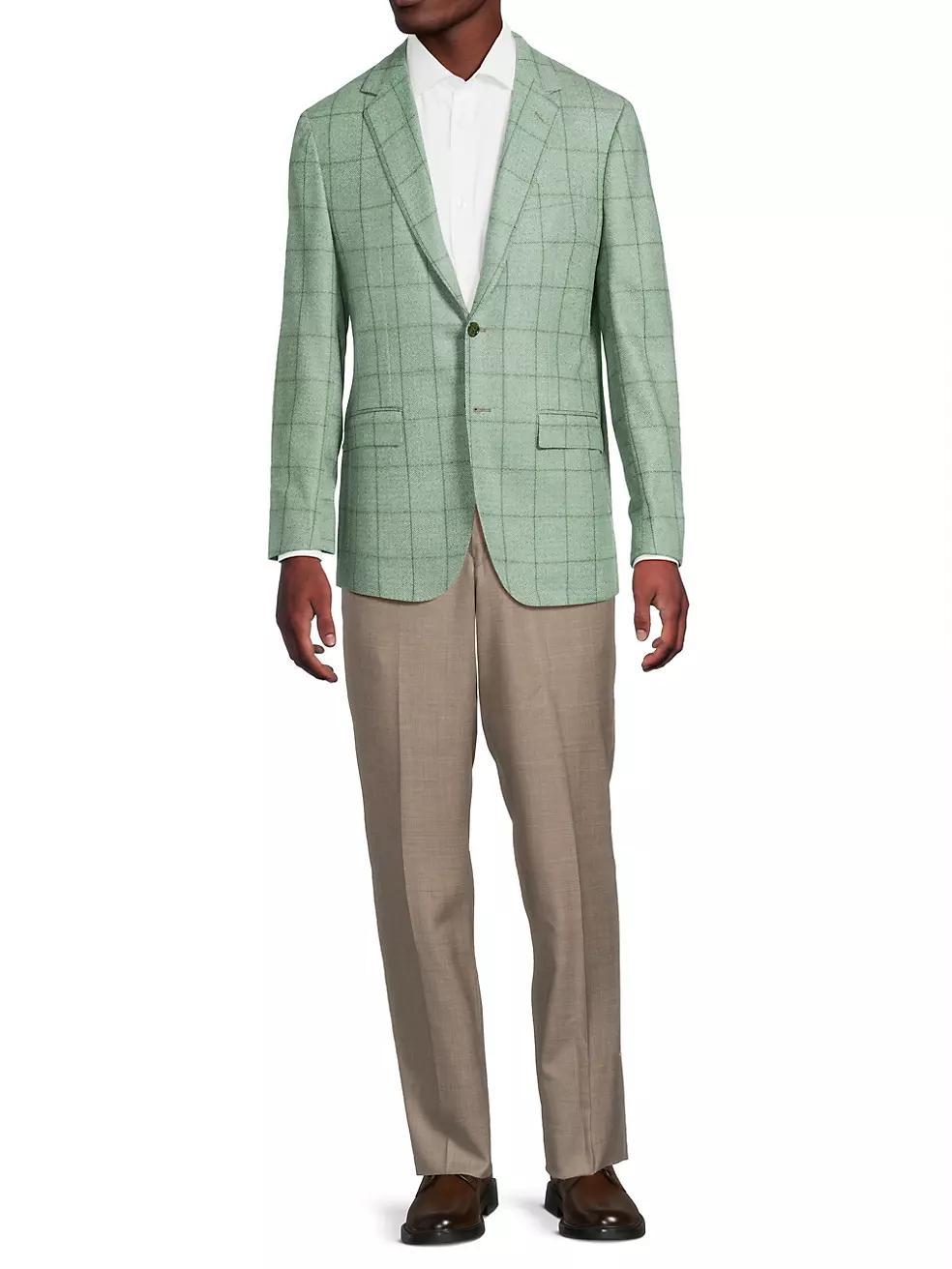 Windowpane Wool Sport Jacket Product Image