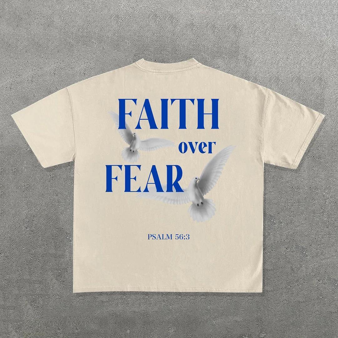 Sopula Faith Over Fear Print T-Shirt Product Image