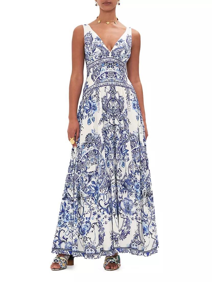 Floral Tie Shoulder Dress Product Image