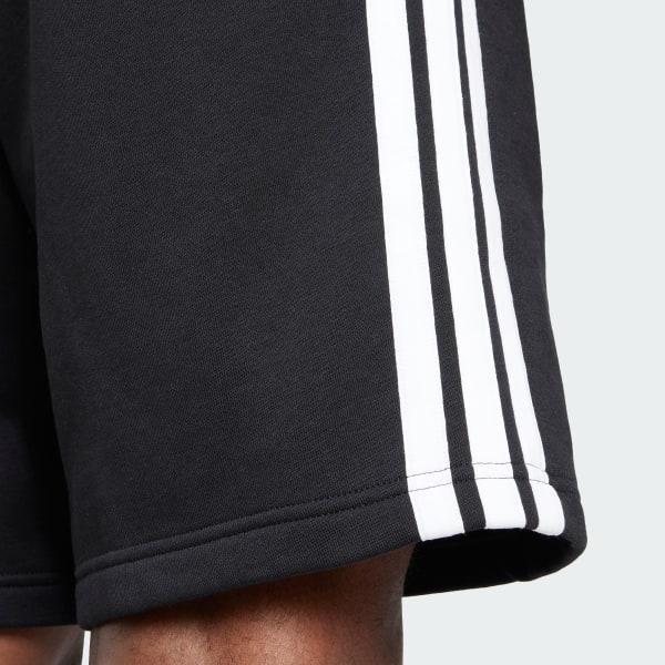 Essentials 3-Stripes Fleece Shorts Product Image