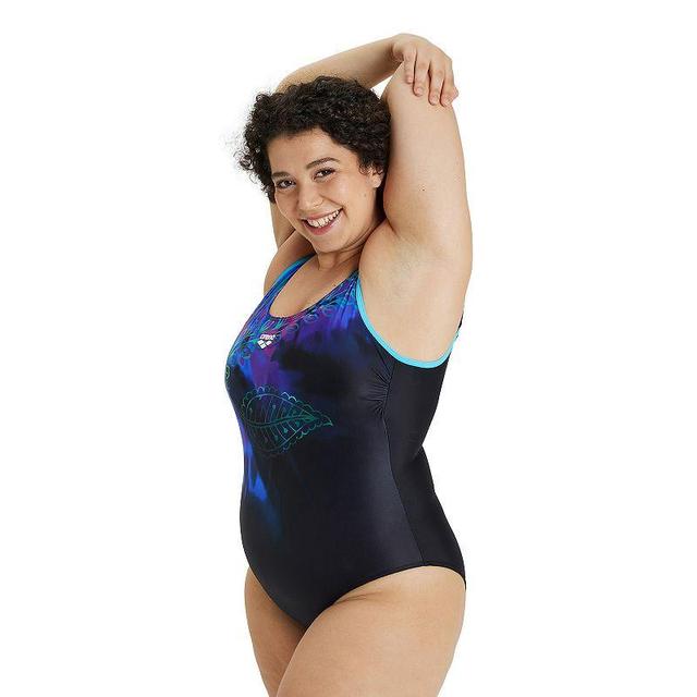 Plus Size Arena MaxFit U-Back UPF 50+ One-Piece Swimsuit, Womens Product Image