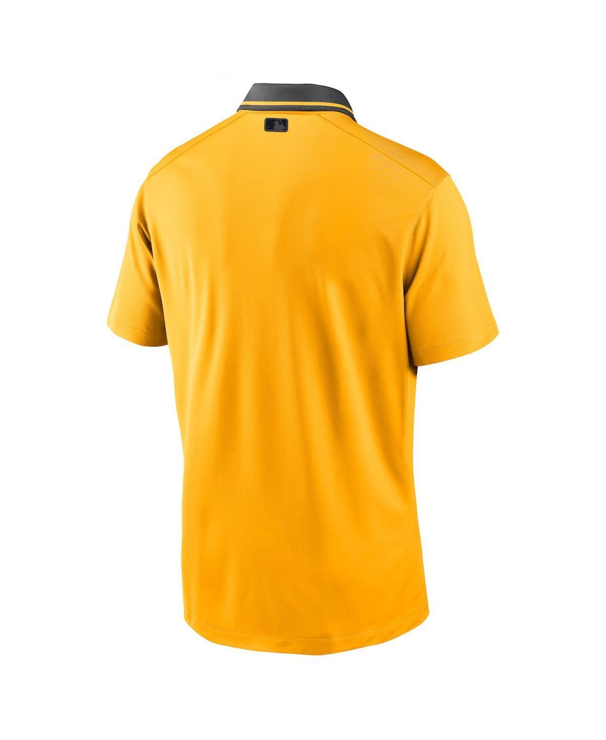 NIKE Men's  Gold Pittsburgh Pirates 2023 City Connect Knit Performance Polo Shirt Product Image