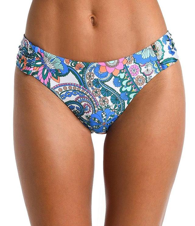 Sunshine '79 Feel Good Paisley Print Side Shirred Moderate Coverage Swim Bottom Product Image