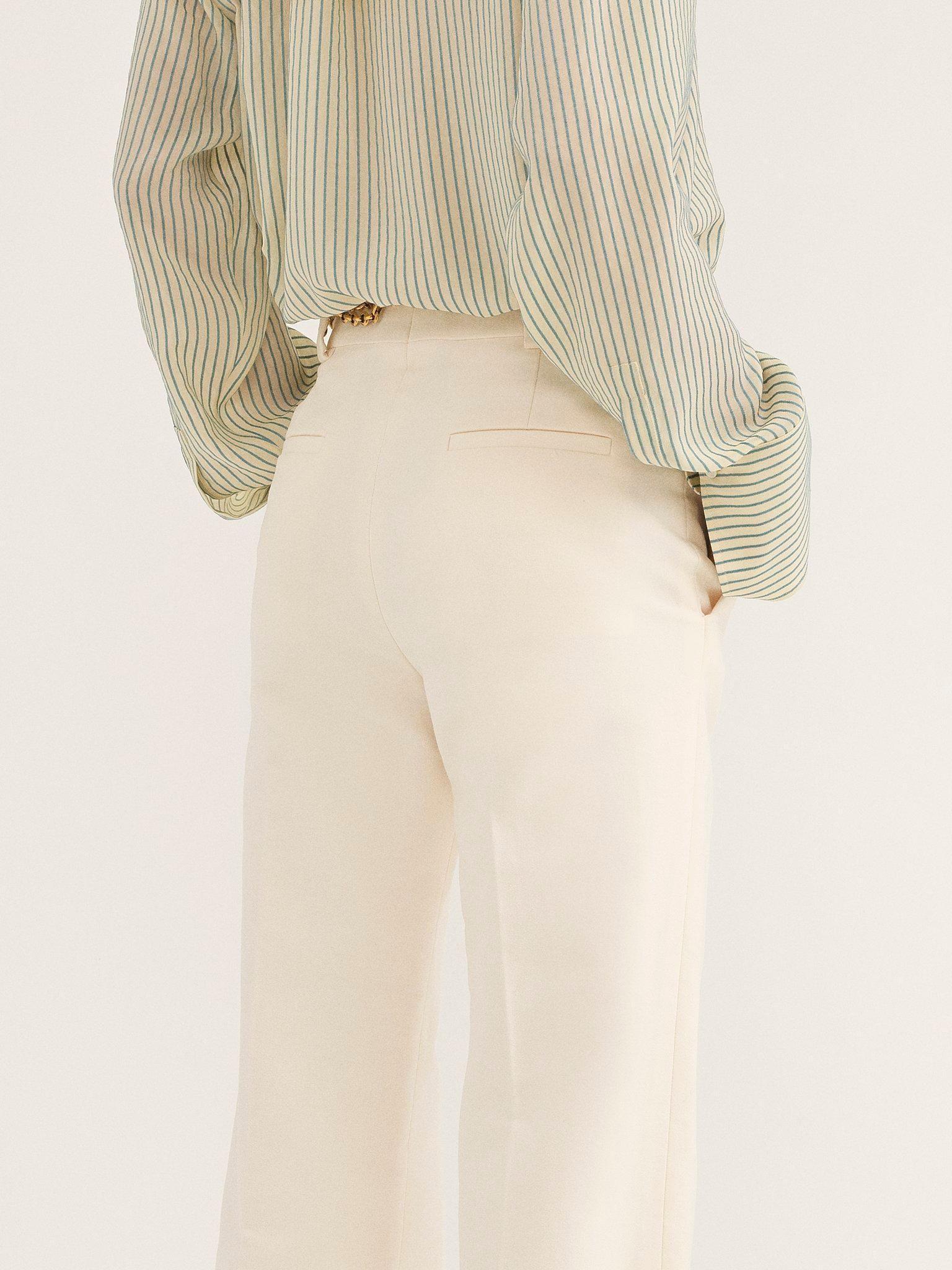 Tailored pants in brushed cotton product image