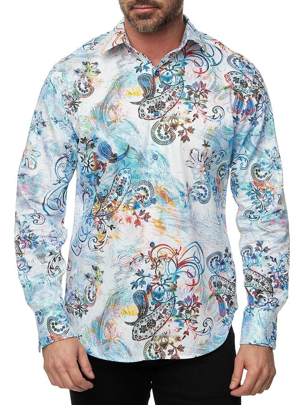 Mens Apex Paisley Cotton Shirt Product Image