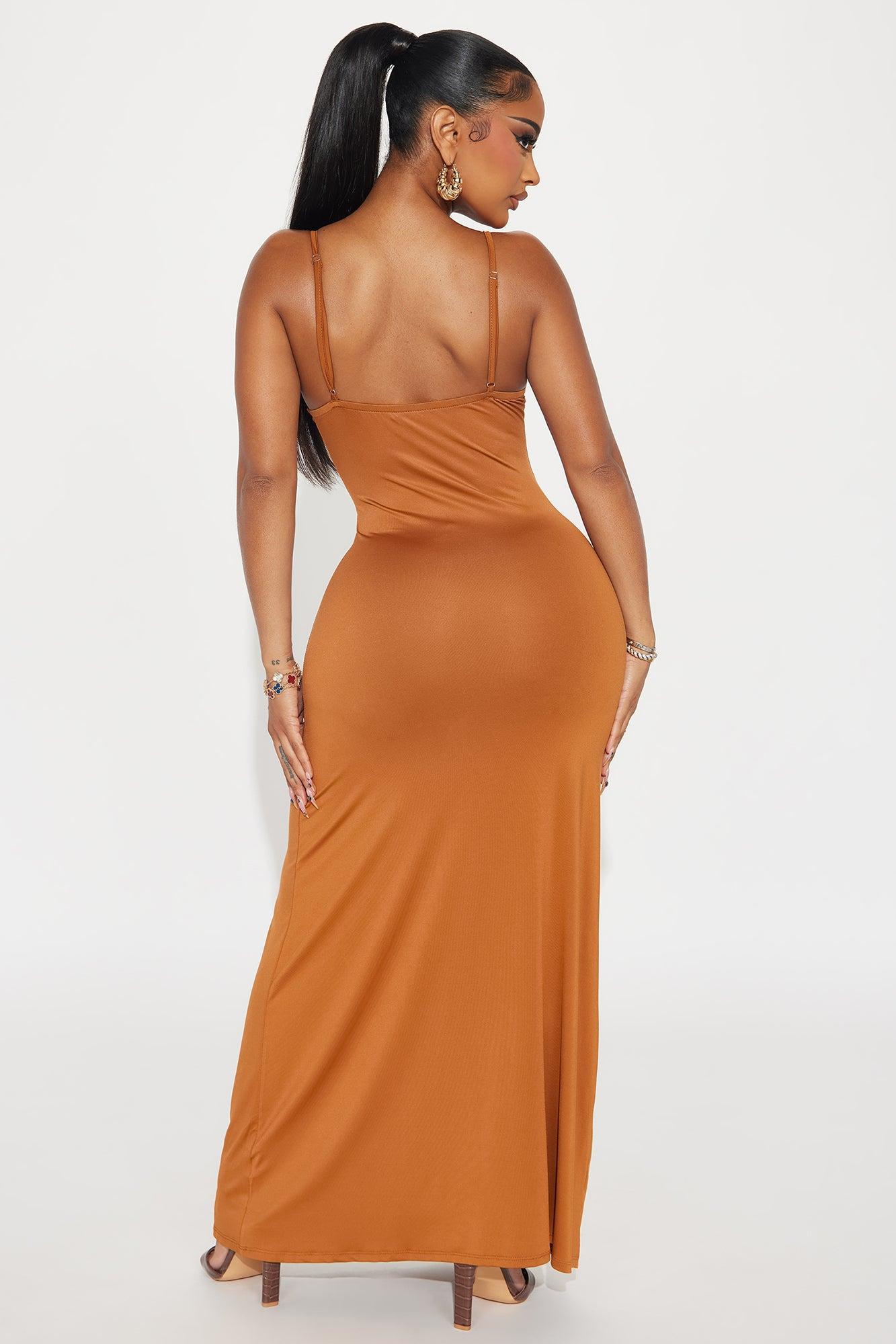 Elegant Ease Maxi Dress - Brown Product Image