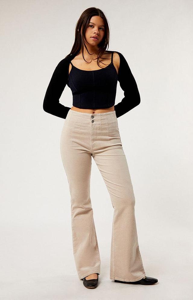 Womens Corduroy Flare Pants Product Image