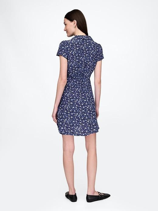 Crepe Floral Mini Dress Product Image