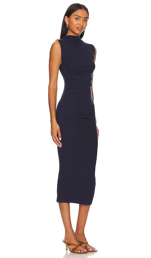 Enza Costa Silk Knit Sleeveless Twist Midi Dress Size M, S, XL, XS. Product Image