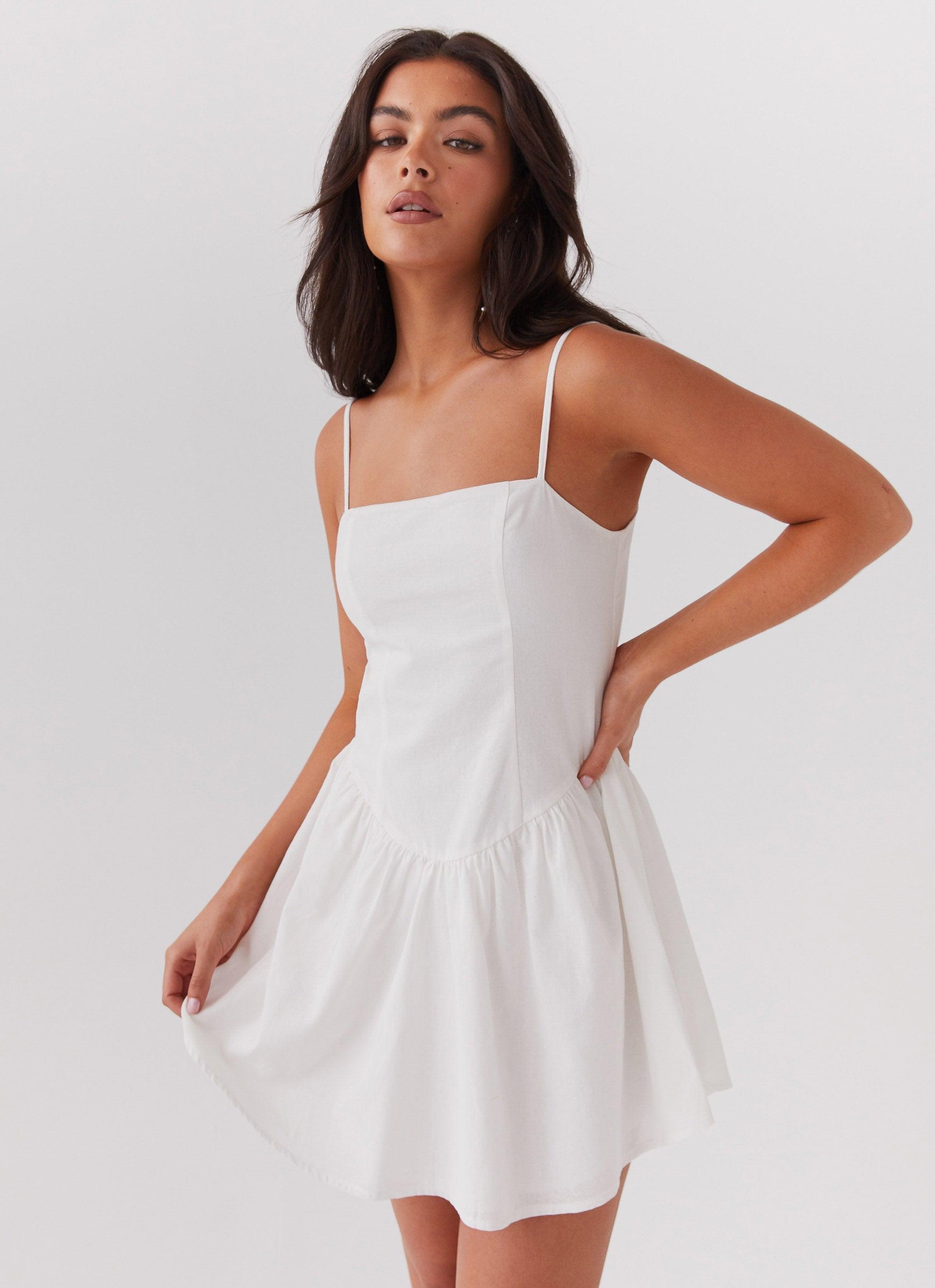 Sweet Spirit Mini Dress - White Product Image